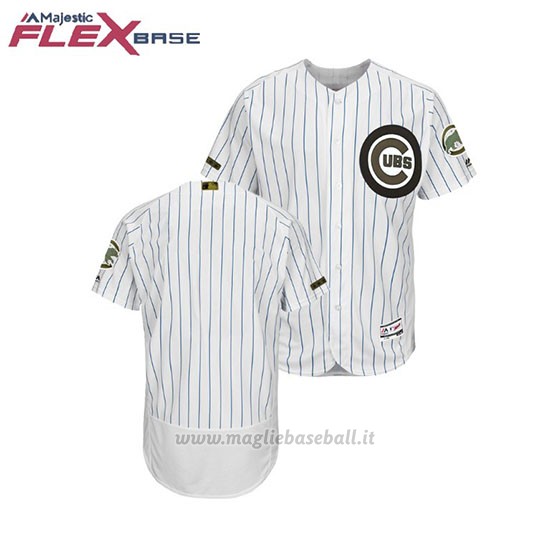 Maglia Baseball Uomo Chicago Cubs 2018 Dia de los Caidos Flex Base Bianco
